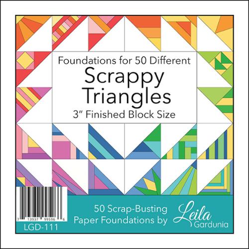 3 inch Scrappy Triangle Foundation Paper Pad by Leila Gardunia Design