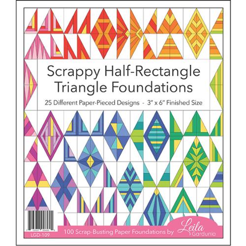 Scrappy Half-Rectangle Triangle (HRT) Foundation Pad by Leila Gardunia