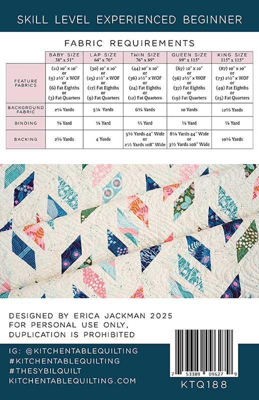 The Sybil Quilt Pattern – Kitchen Table Quilting