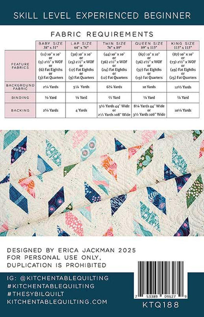 The Sybil Quilt Pattern – Kitchen Table Quilting