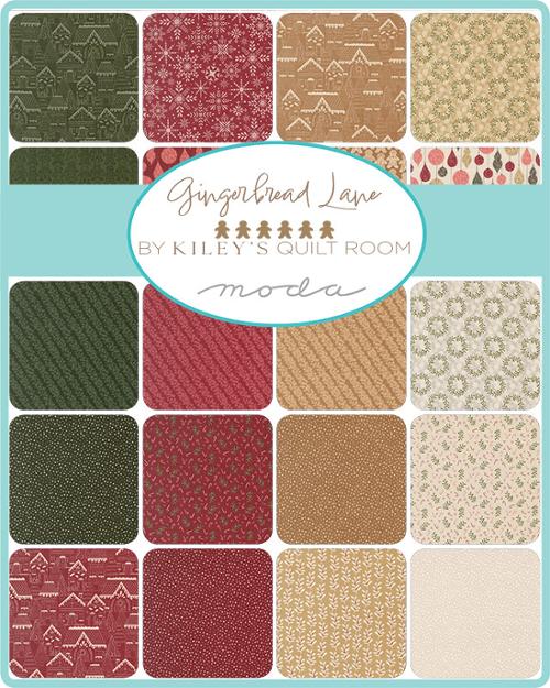Gingerbread Lane Fat Quarter Bundle – 29 Piece Collection by Kiley’s Quilt Room for Moda Fabrics