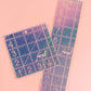 2.5 x 10 in quilting ruler: Iridescent