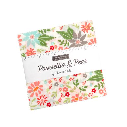 Poinsettia and Pear Charm Pack by Sherri & Chelsi for Moda Fabrics