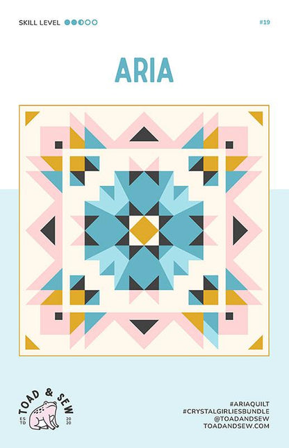 Aria Quilt Pattern by Toad and Sew