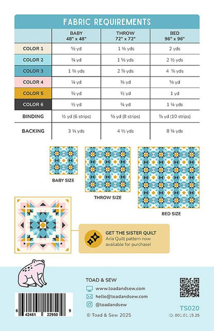 Cadence Quilt Pattern by Toad and Sew