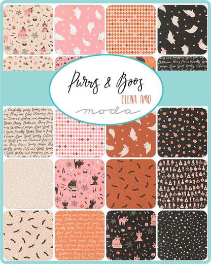 Purrs and Boos Charm Pack by Elena Amo for Moda Fabrics