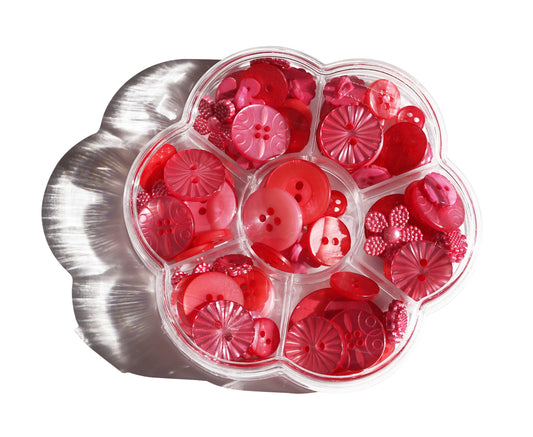 Strawberry Treasure Box – Designer Buttons by Buttons Galore & More 🍓✨