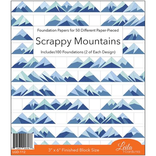 Scrappy Mountains Foundation Paper Piecing Pattern by Leila Gardunia Design