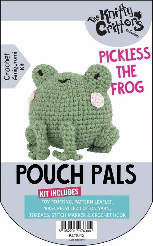 Knitty Critters - Pouch Pals 3 - Pickles The Frog