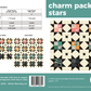 Charm Pack Stars Quilt Pattern - Printed