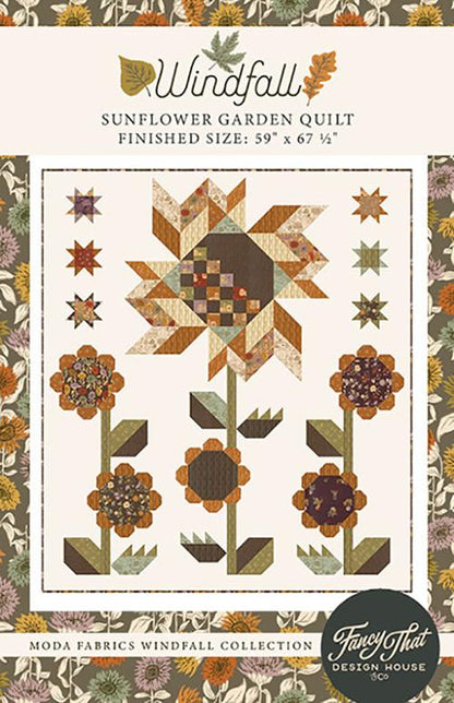 Sunflower Garden Quilt Pattern by Fancy That Design House