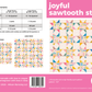 Joyful Sawtooth Stars Quilt Pattern - Printed