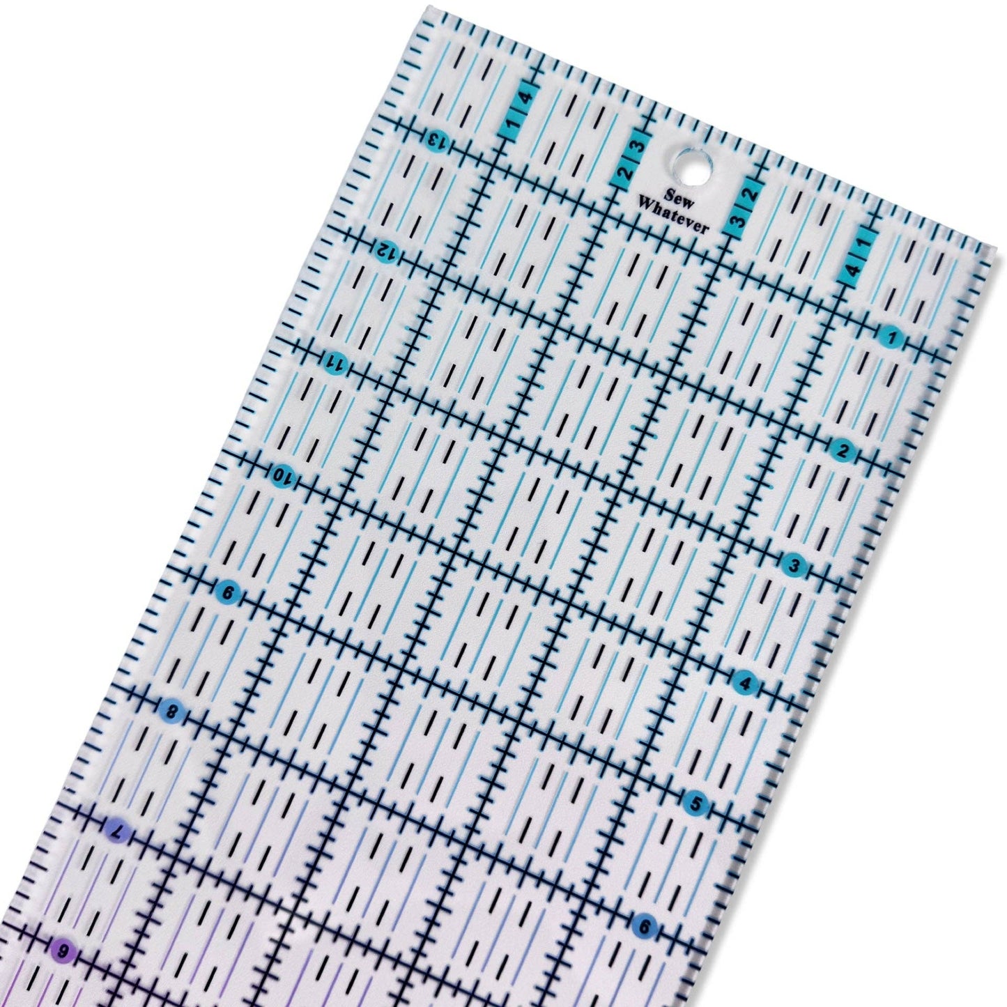 Pink to Teal Gradient | Clear - 14” x 5" Ruler