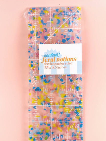 Fat Quarter Quilting Ruler : Confetti