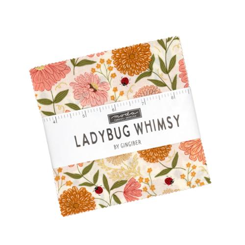 Ladybug Whimsy Charm Pack – Gingiber for Moda Fabrics