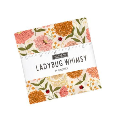 Ladybug Whimsy Charm Pack – Gingiber for Moda Fabrics