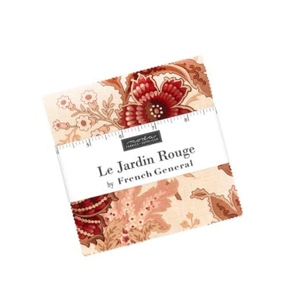 Le Jardin Rouge Charm Pack – French General for Moda Fabrics