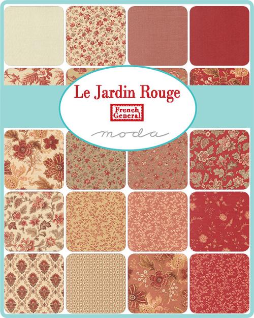 Le Jardin Rouge Charm Pack – French General for Moda Fabrics