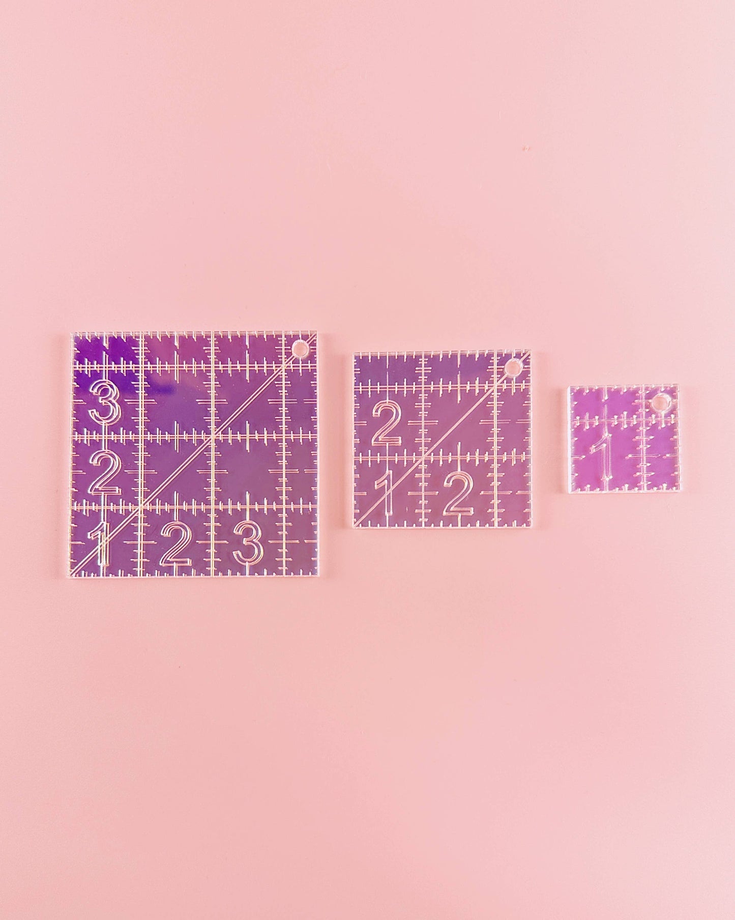 Mini Squares Set – Iridescent Quilting Rulers