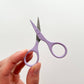 Small needlecraft scissors, tiny embroidery scissors: Lavender