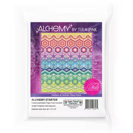 Alchemy by Tula Pink – Pattern & Starter Paper Piece Pack (No Acrylic Template Included)