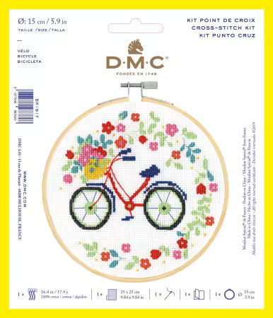 DMC Beginner Cross Stitch Kit – Bicycle