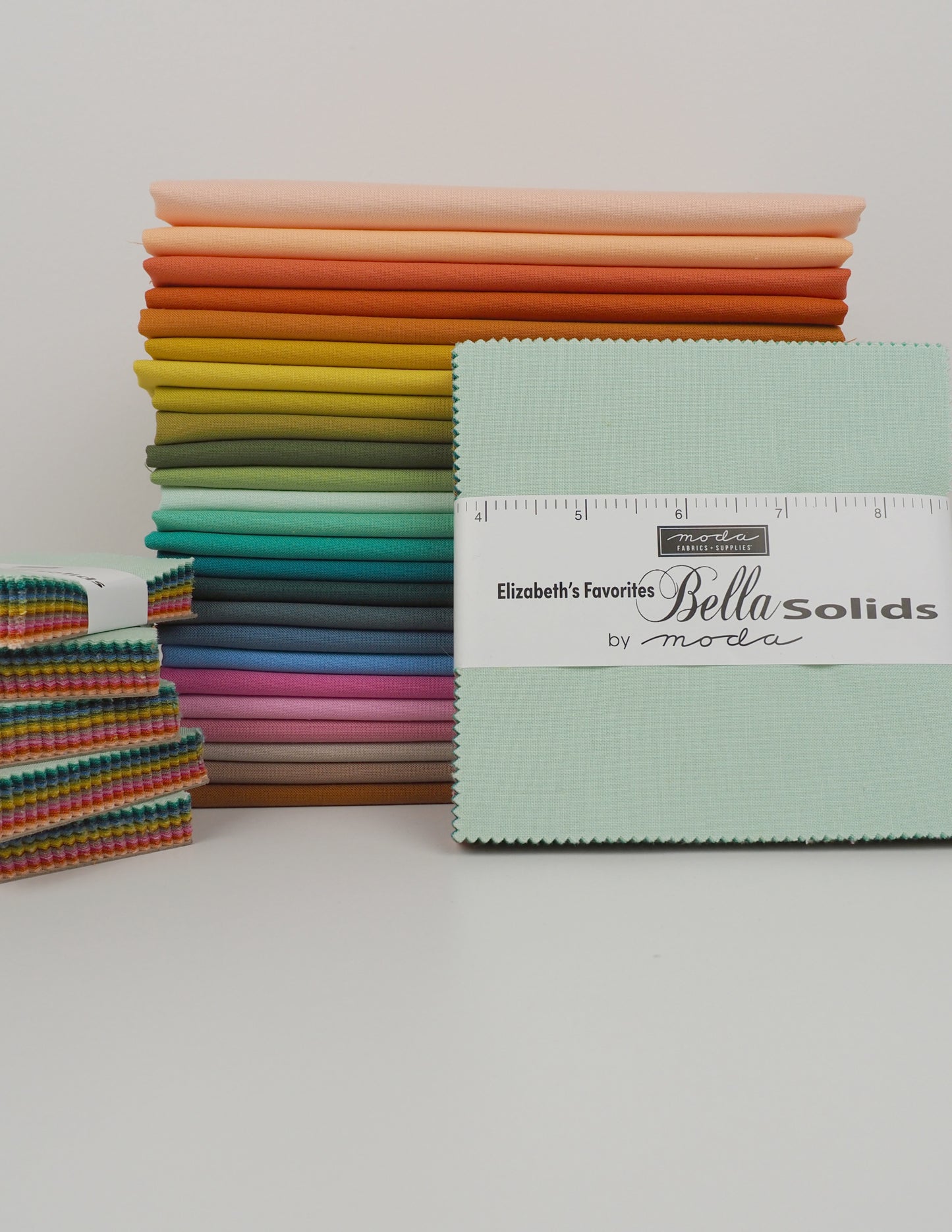 Elizabeth's favorites Bella Solids By Moda Charm Pack