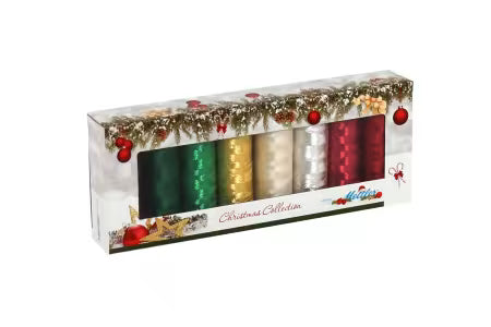 Mettler Poly Sheen & Metallic Thread Set – Christmas 8-Kit