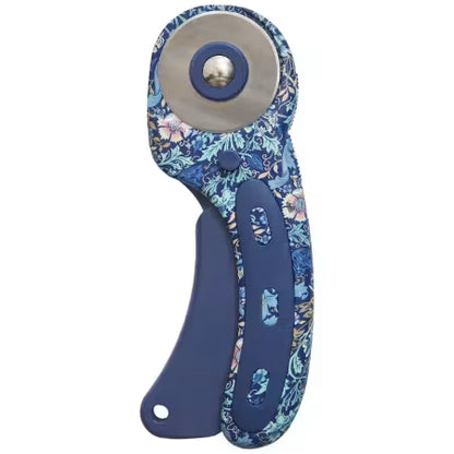45mm Blue Floral Rotary Cutter