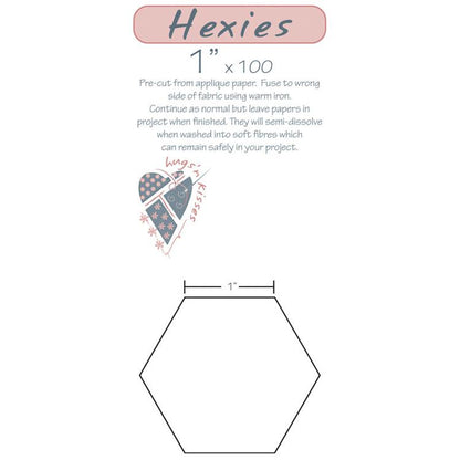Hugs N Kisses Iron-On Hexies – 1" (100 Count)