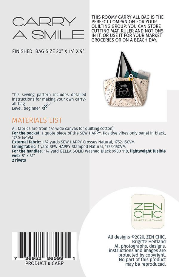 Carry A Smile Bag Pattern