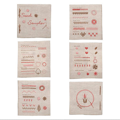 Embroidery Sampler Book (Pink)