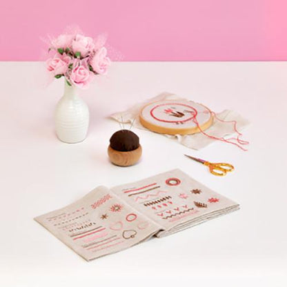 Embroidery Sampler Book (Pink)