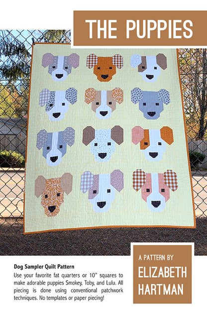 The Puppies Quilt Pattern – By Elizabeth Hartman