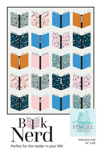 Book Nerd Quilt Pattern by Angela Pingel – Fat Quarter Friendly