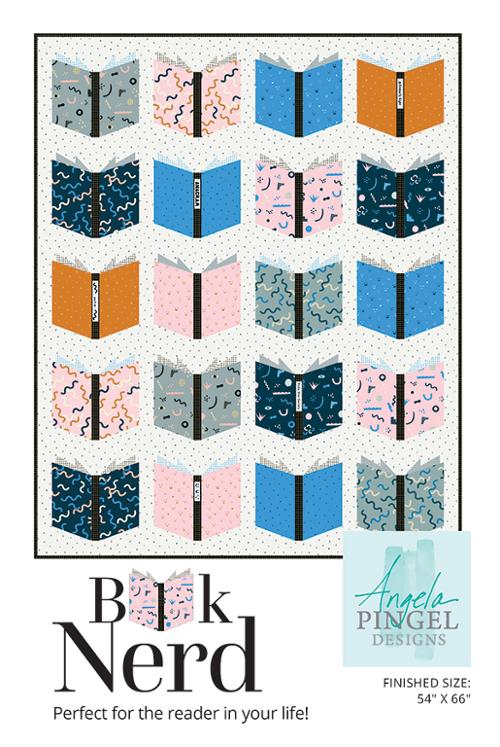 Book Nerd Quilt Pattern by Angela Pingel – Fat Quarter Friendly