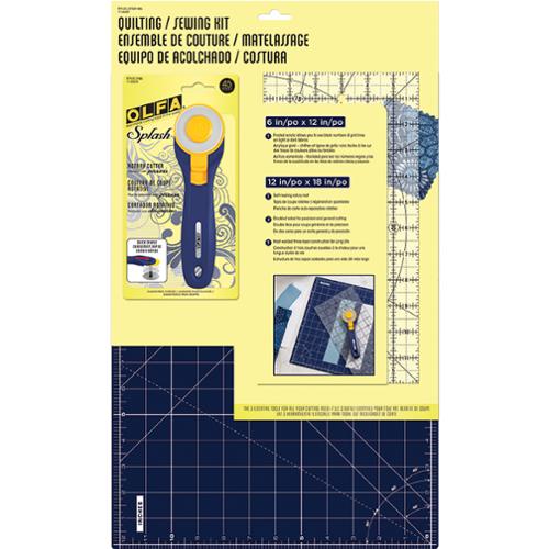 OLFA Quilting & Sewing Starter Kit – Rotary Cutter, Ruler &  Cutting Mat