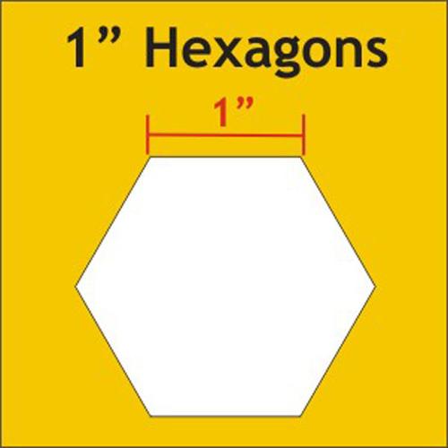 1" Hexagon Paper Pieces – 100 Count