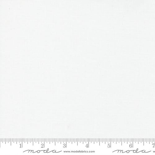 Bella Solids White Bleached Yardage by Moda Fabrics
