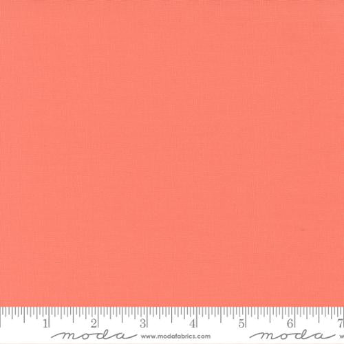 Bella Solids Coral Yardage by Moda Fabrics