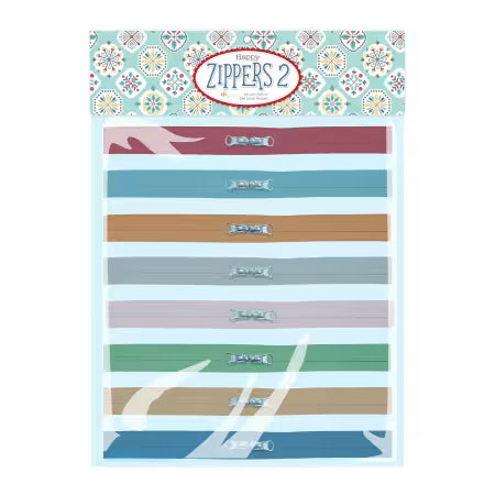 Lori Holt Happy Zippers – Calico Collection (Pack of 8)