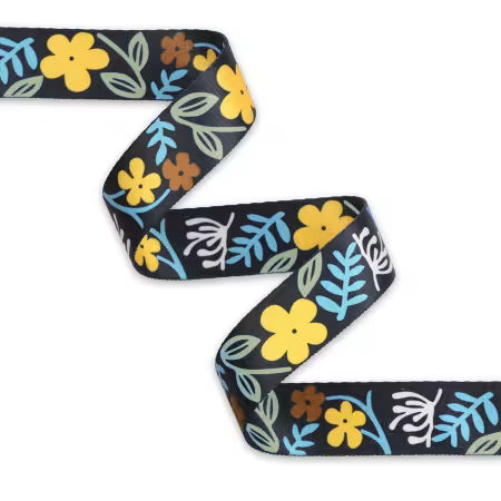 Sallie Tomato Floral Webbing 1-1/2in x 3 yd