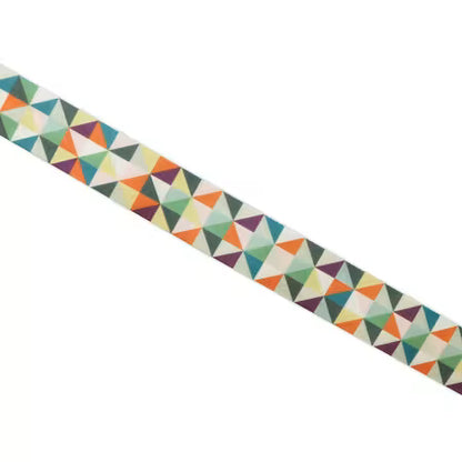 Sallie Tomato Half Square Triangle Multicolor Webbing 1-1/2in x 3 yd