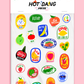 Iron-on Art: Produce Stickers Sheet Set
