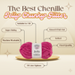 Jelly Chunky Glitter Yarn – Super Bulky Chenille with Sparkle ✨: 110-01 WHITE