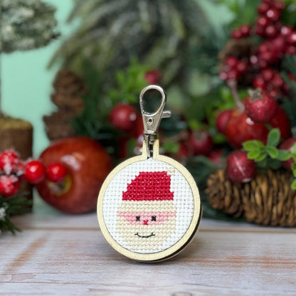 Mini Cross Stitch Kit: Santa