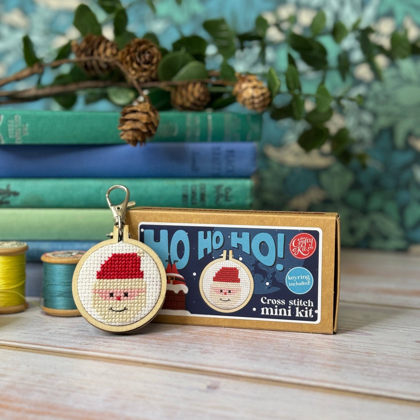 Mini Cross Stitch Kit: Santa