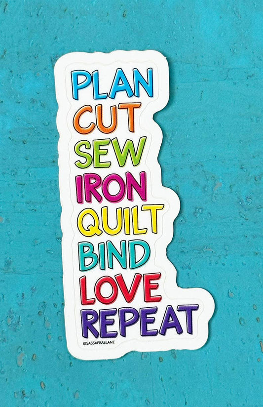 Plan, Cut, Sew Sticker