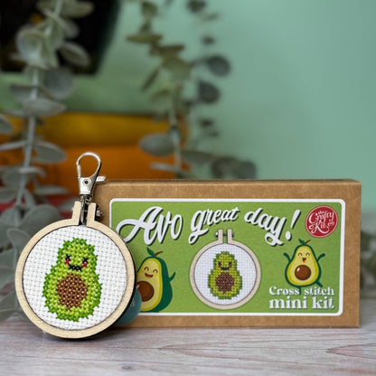 'Avo Great Day!' Mini Matchbox Cross Stitch Kit