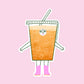 Iced Coffee Vinyl Sticker